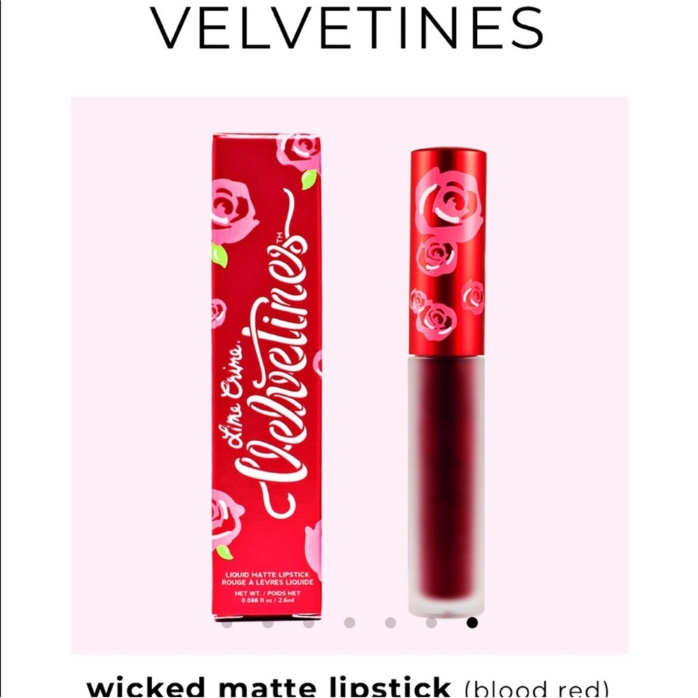 Lime Crime Velvetines Wicked Matte Lipstick - Deep Red